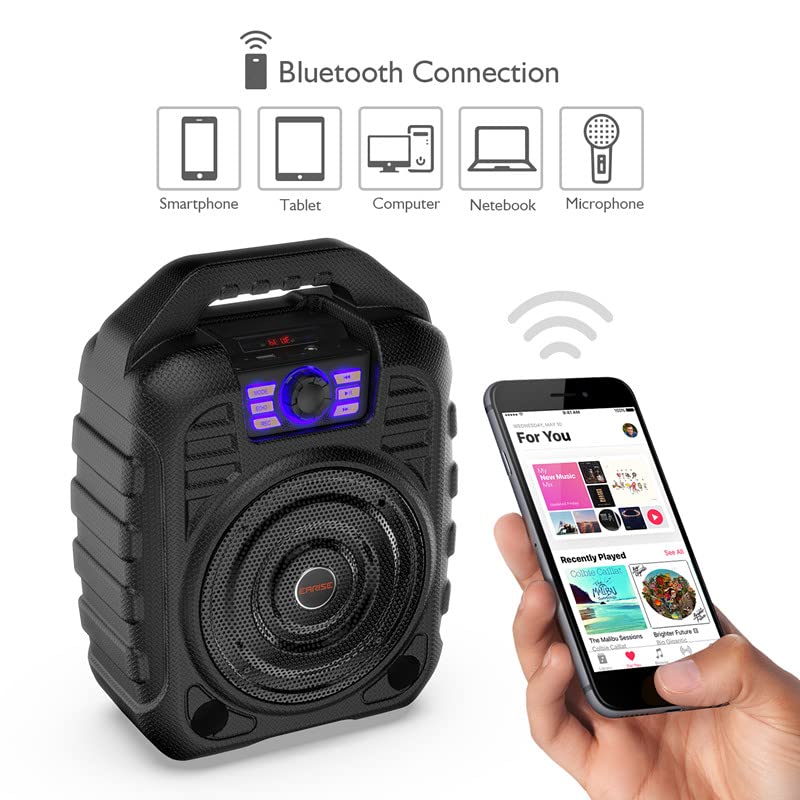 EARISE T26 Portable Bluetooth PA Speaker System with Wireless