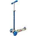 ROFFT Maxi Scooter for Kids Ages 6-12 Lean-to-Steer 3 Wheel Scooter for Kids Ages 6-12 PU Light-Up Wheels Kids Scooter Adjustable Height Light Weight Aluminum Scooters T-Bar Colorful Design Printed