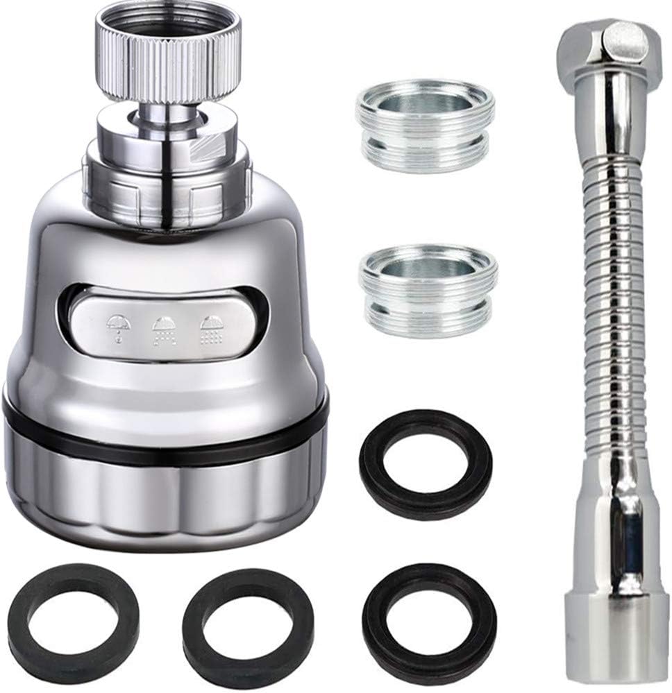 Kitchen Tap Spray Head,Tap Aerator 360 Swivel for 22mm and 24mm Faucet