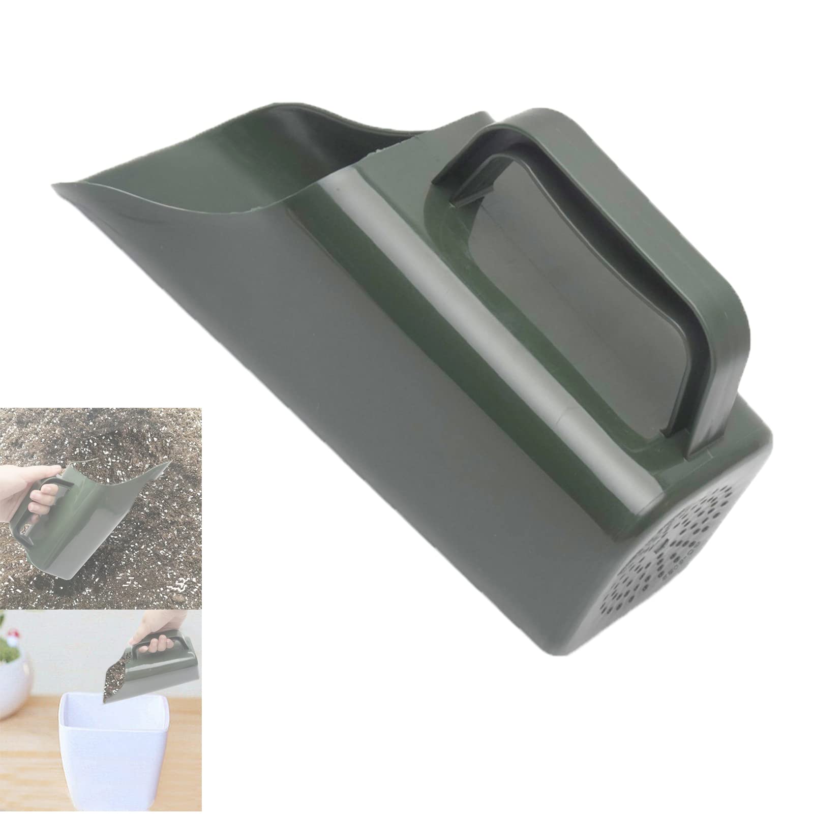 MOVKZACV Garden Shovel,Scoop, Bucket Gardening Tool, Cultivation Shovel Spoons Digging Tool, Small Plastic Garden Scoop for Compost Moving, Planting