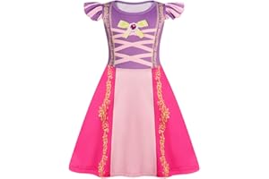 AmzBarley Girls Nightgowns Princess Pajamas for Toddler Kids Sleepwear Nightdress Little Girls Nightie Dress