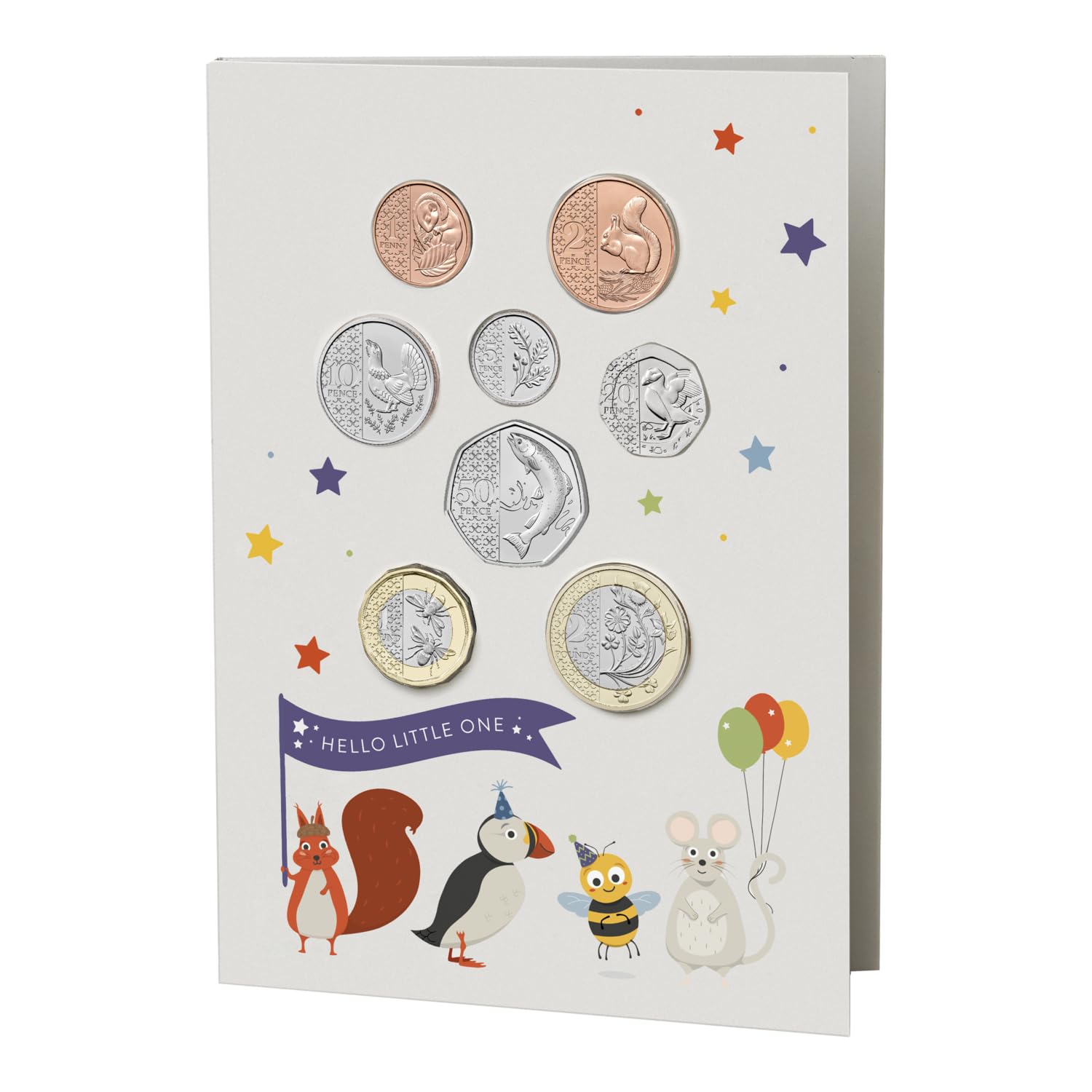 The Royal Mint - 2025 Hello Little One My First Coin Set. A Wonderful Gift to Welcome the Arrival of a New Baby