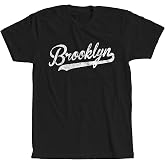 Retro Vintage Brooklyn Baseball Script T-Shirt