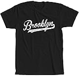 Brooklyn Baseball Script Font T-Shirt Classic Retro