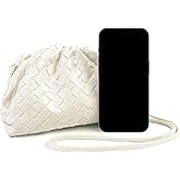 Woven Dumpling Bag for Women Clutch Purses, Cloud Crossbody Handbag Soft Shoulder Bag