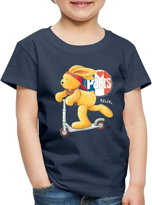 Felix Der Hase Liebt Paris Kinder Premium T Shirt Amazon De Bekleidung