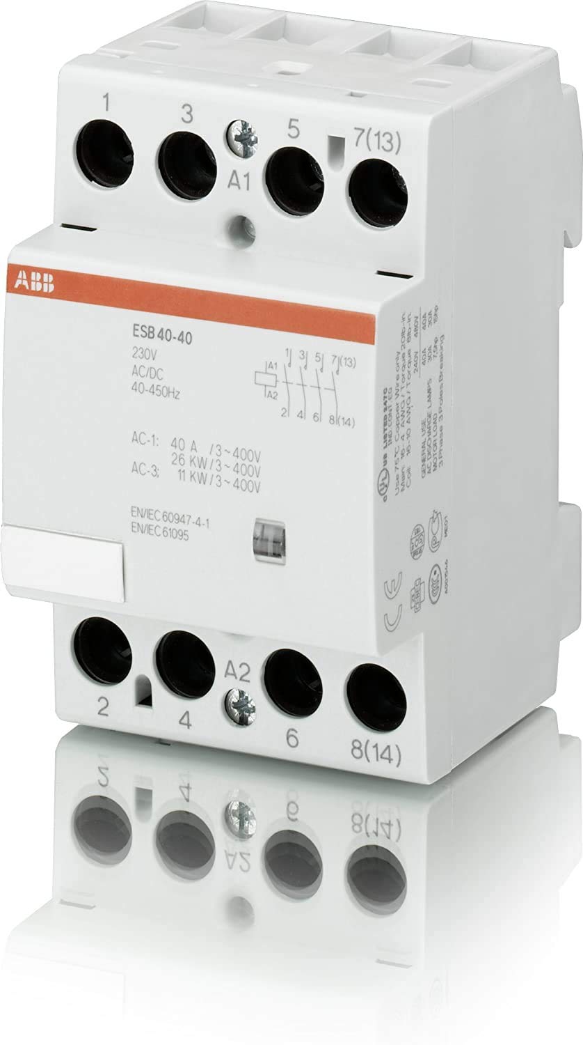 ABB Stotz S&J Installation Contactor ESB 40-40 230VAC/DC (Pack of 1)