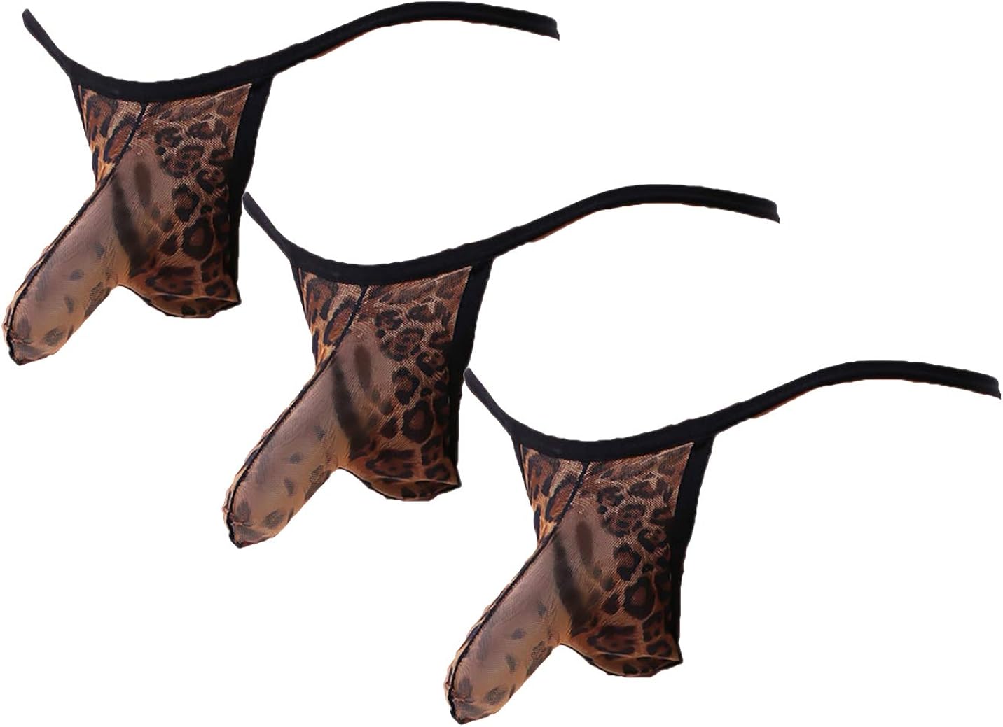 Swbreety Men's Thongs GString Leopard Print Underwear Elephant Nose
