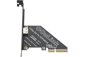 PCIe 4.0 x4 64Gbps Compatible with OCuLink SFF-8612 SFF-8611 External GPU eGPU Riser Card for Mini PC