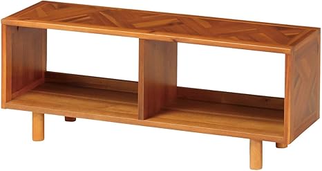 Amazon テレビ台 100cm幅 木製 Dvd収納 ローボード アジアン アカシア材 ヘリンボーン ローボード テレビ台 オンライン通販