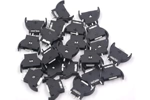 LampVPath (Pack of 25 CR2032 Battery Holder, Coin Cell Button Socket Holder Case, CR2032 Coin Cell Button Battery Holder with