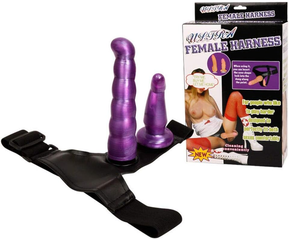 Missalpha Solid Strapon Harness Strap Ons Funny Toys for Lesbian Pants Strap on Strapless Purple