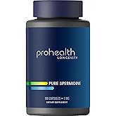 ProHealth Pure Spermidine 1 mg | 180 Capsules | Plant-Based Wheat Germ Extract for Cellular Renewal & Autophagy Support | Non-GMO, Triple Lab-Tested, GMP-Certified