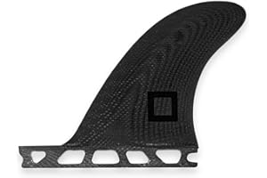 Surf Squared Twin, Thruster or Quad Fin Set - Solid Fiberglass for Lightweight Durability & Top Performance - Compatible with Futures Single Tab Surfboards