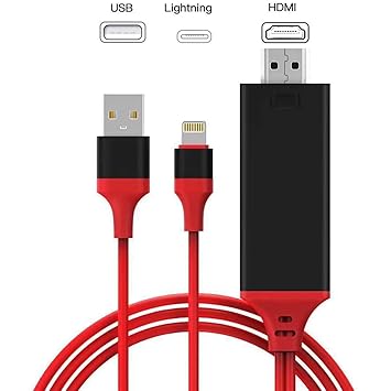 Compatible con Cable Adaptador de iPhone a HDMI, Eyetwins 6,6ft ...