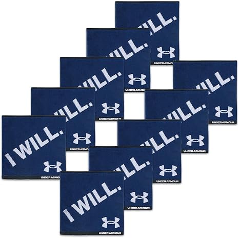 Amazon Co Jp アンダーアーマー Under Armour 今治 タオルハンカチ Box入り まとめ買い プチギフト プレゼント 粗品 景品 ノベルティ 退団 I Will ネイビー 10個セット ホーム キッチン