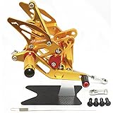 MADRACINGfor HAYABUSA GSX1300R 1999-2007/ 2008-2015 Motorbike Adjustable Rearsets CNC Aluminum (Gold)