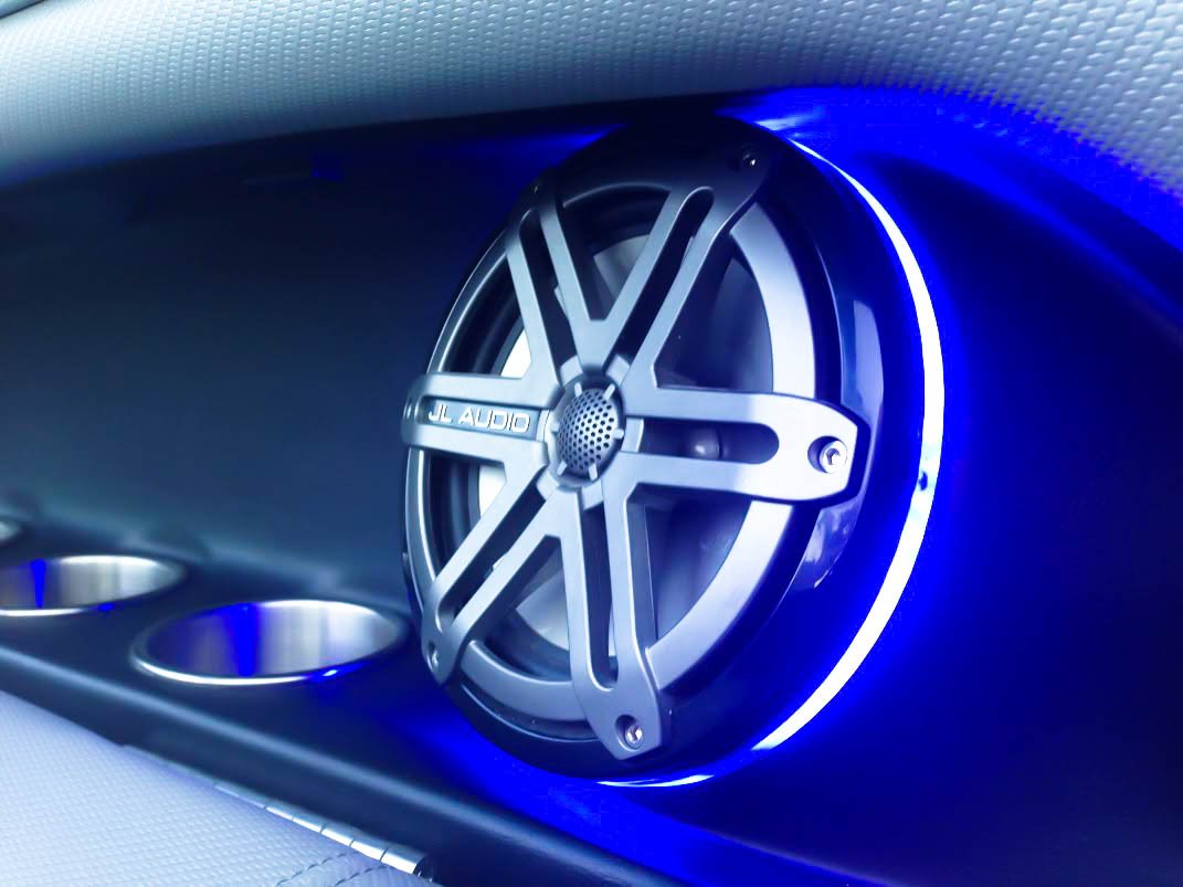 BLAST 2pc LED - LED Speaker Light Rings for JL Audio Marine 7.7 M770 MX770 Speakers - PRE-DRILLED for 6 Screw Holes