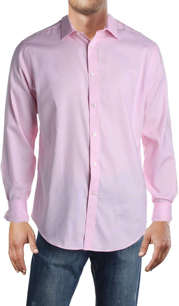 athletic fit white dress shirt