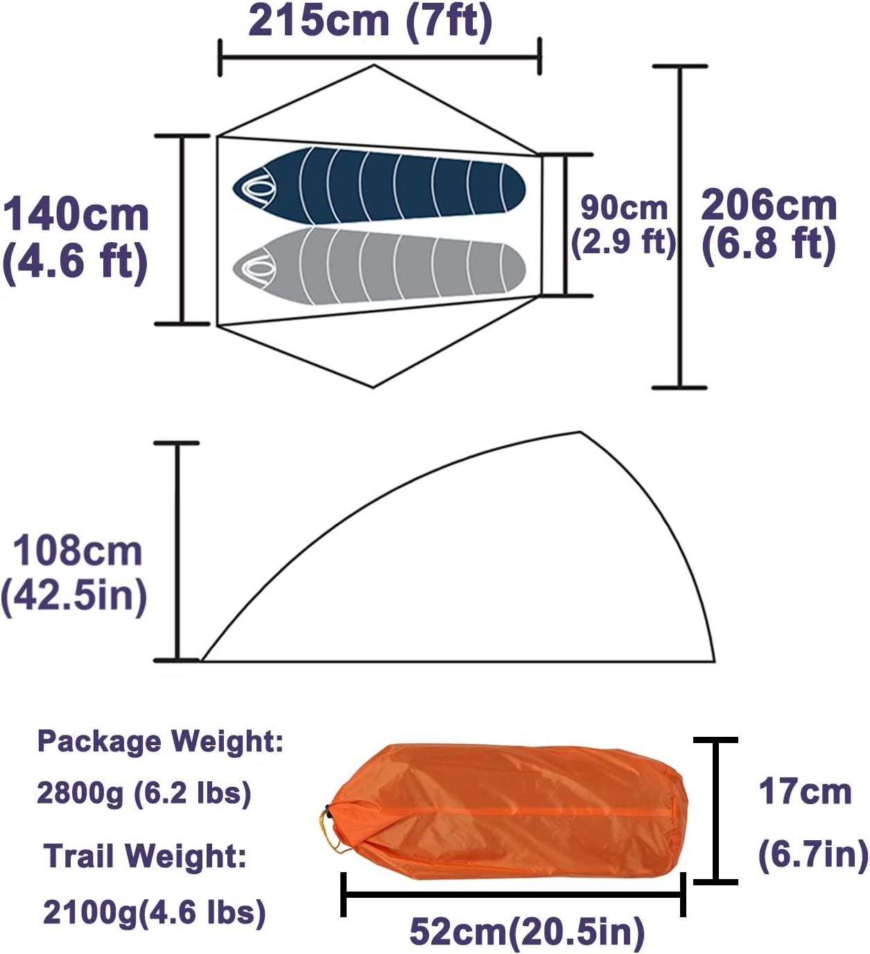 MIER 12 Person 3 Season Waterproof Camping Tent Quick Setup Outdoor