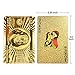 LotFancy 24K Gold Foil Playing Cards, 2 Decks of Cards with Boxes, Waterproof Plastic, Bridge Size Standard Index, for Cards Games, Magic Props
