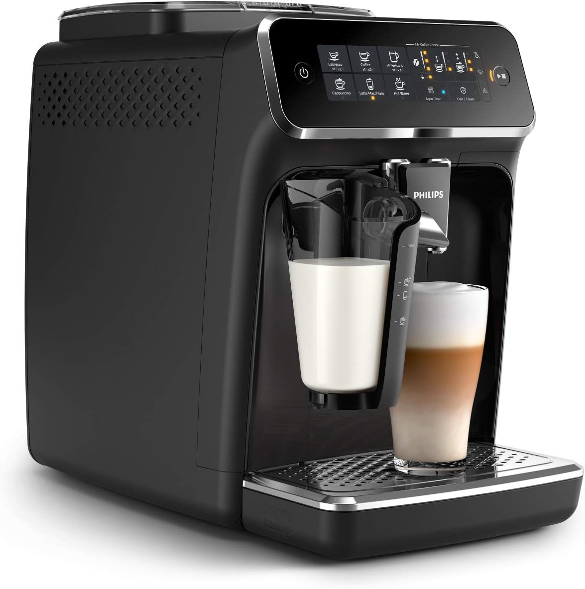 Philips 3200 Series Fully Automatic Espresso Machine w/ LatteGo, Black