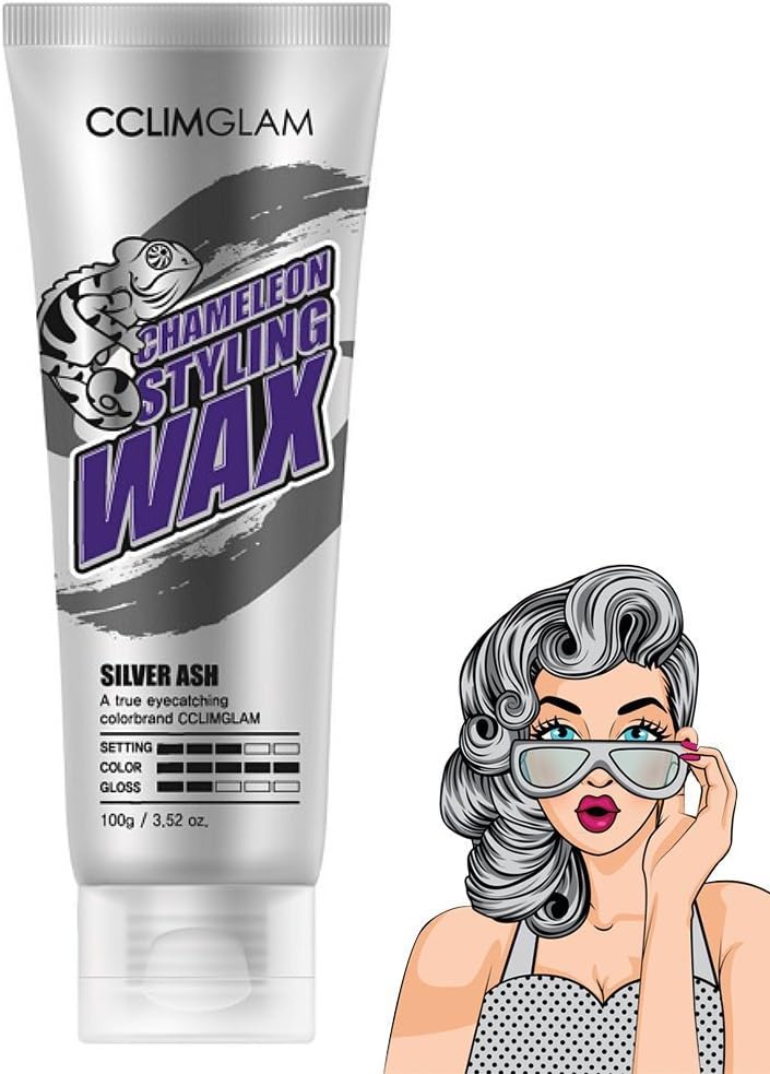 [CCLIMGLAM] Chameleon Styling Wax 100g - Silver Ash / Daily Hair Color Change Wax