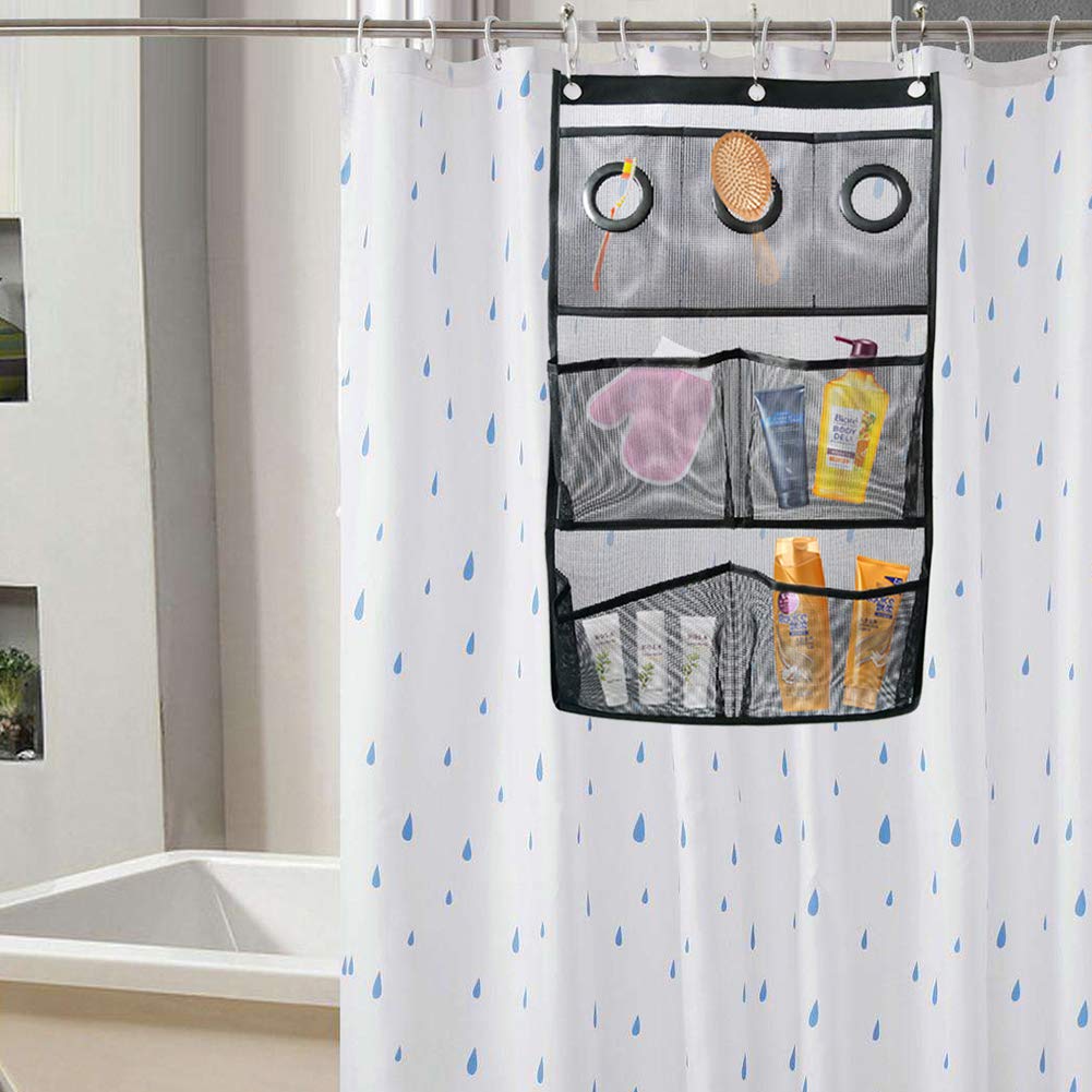 Hang On Shower Curtain Rod Liner Hooks Door For Bathroom Space