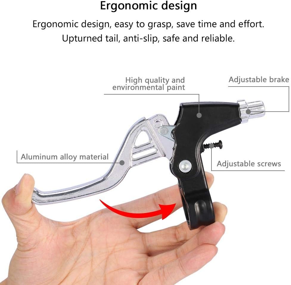 Tbest 1 Pair Bicycle Brake Levers Aluminium Alloy Cycling Brakes