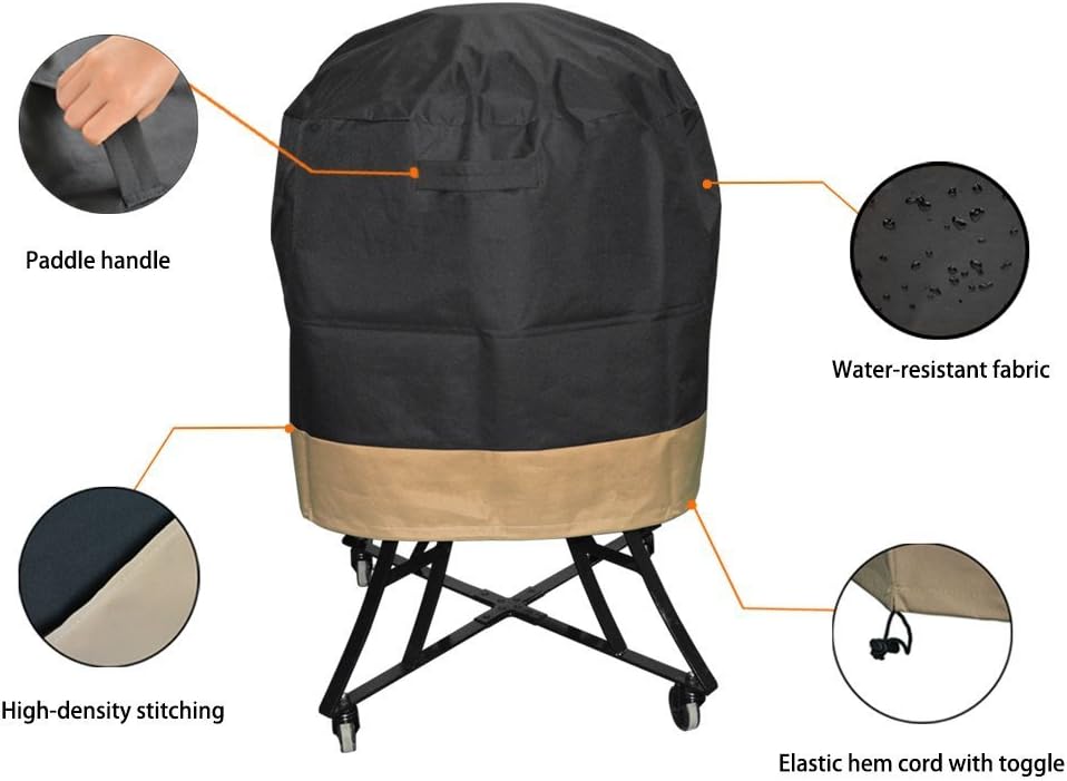 Onlyfire Kamado Grill Cover Fits for Big Green Egg,Kamado Joe Classic and Stand-Alone,Large Grill Dome,Pit Boss K22,Louisiana K22,Coyote the Asado Cooker and other,76cm DIA X 61cm H - Image 5