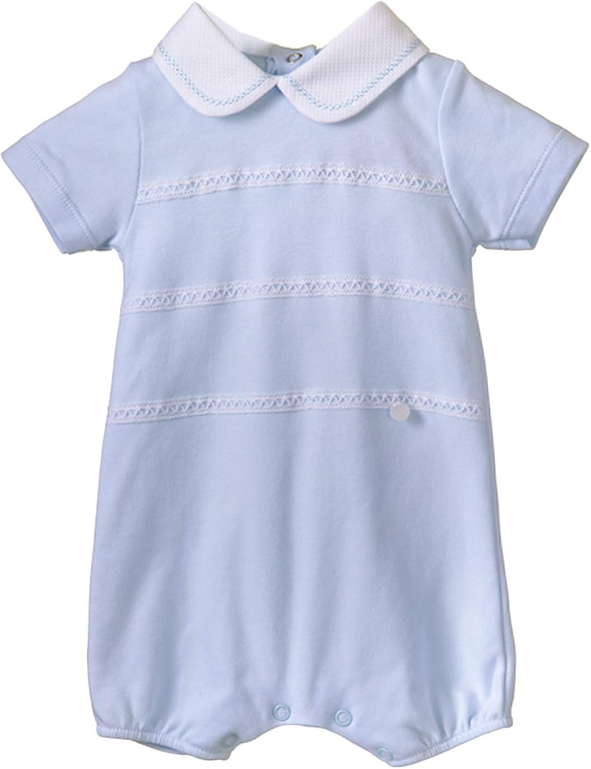 collared romper baby boy