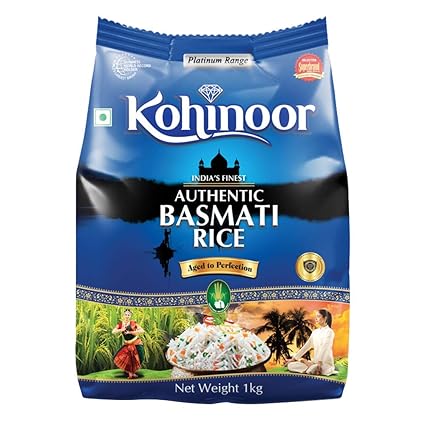 Kohinoor Traditional Authentic Basmati Rice, 1 kg Pack