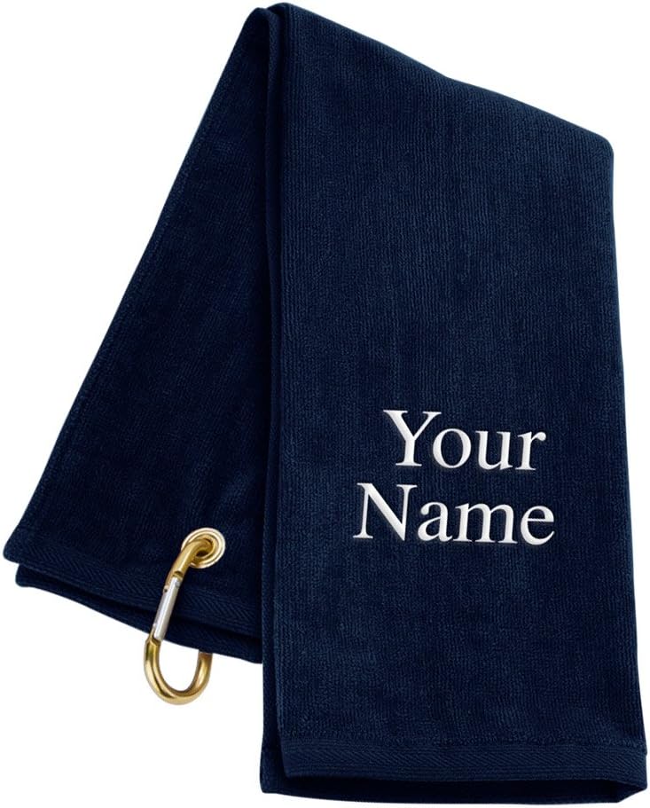 Personalized Golf Towel - Navy