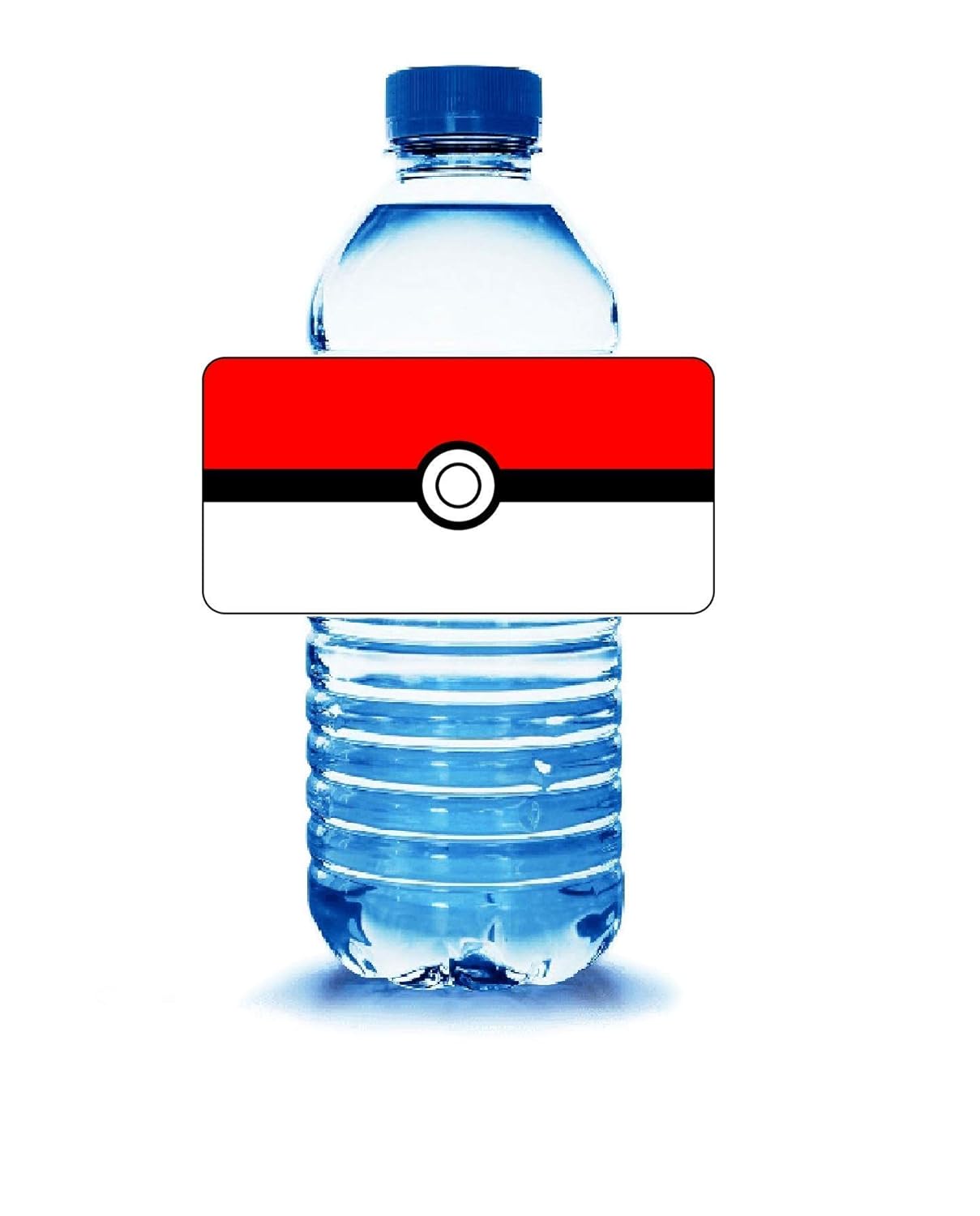Amazon Com 20 Pokeball Water Bottle Labels Birthday Party