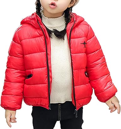 boys red padded coat