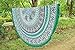 Exclusive Labhanshi Indian Mandala Round Roundie Beach Throw Tapestry Hippy Boho Gypsy Cotton Tablecloth , Round Yoga Mat Tassel Fringing