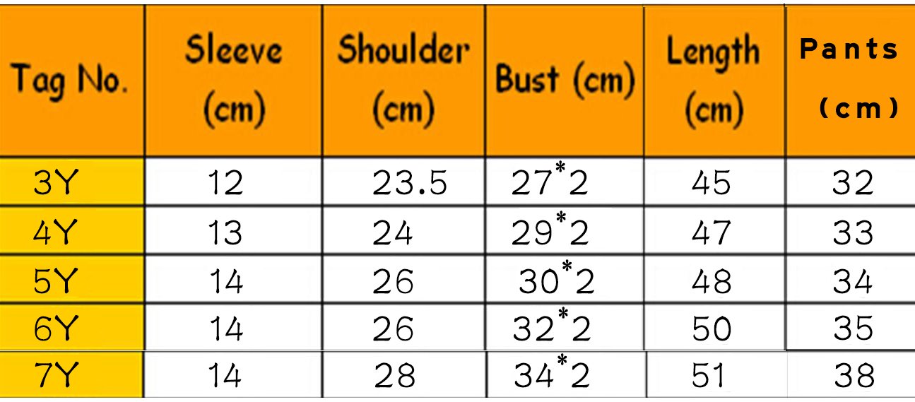 Fedpop Little Girls Spring Pyjama Sets Elephant Printed Short Sleeve Sleepwear For 2-7T