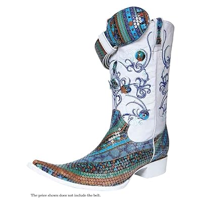 botas vaqueras azules