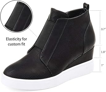 platform wedge sneakers
