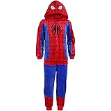 Spiderman Spider-Man Pyjama PJ's Pyjamas All in One Piece Pyjama, Hooded Onesie for Boys
