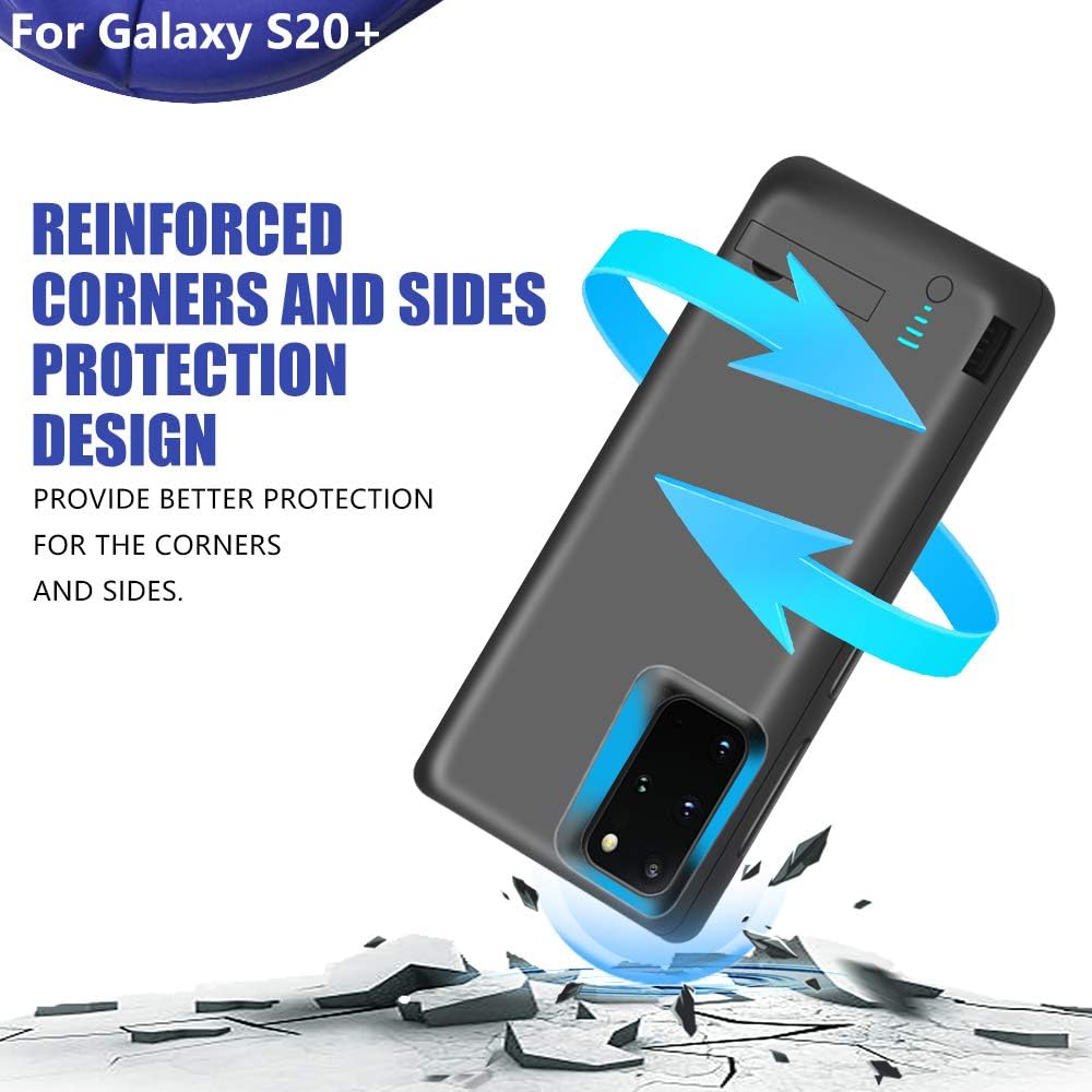 BAHOND Battery Case for Samsung Galaxy S20+ Plus 5G, 6000mAh Rechargeable Extended Battery Charging Case - Image 5