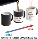 Personalised with Your own Image and Text Themed 11oz Color Changing Mug.