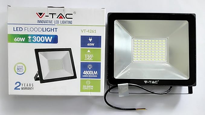 V-TAC 60W LED Flood Light ( Warranty 2 Years )