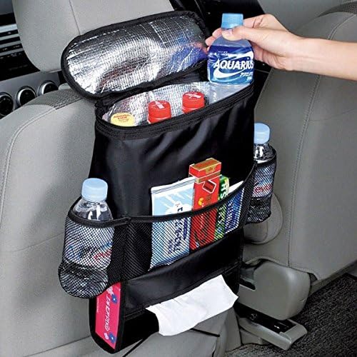Car Seat Back Storage Bag Auto Multi Holder Pocket Hot Cold Insulated Organizer Travel Hanger Pouch