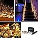 Hallomall LED Solar Powered String Lights, 2 Modes Steady on / Flash, 150 LED, 72 Feet, Warm White