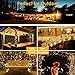 GDEALER 300 Led Window Curtain Lights with Timer, Remote Control String Lights Fairy Lights for Wedding Party Bedroom, 6.6x6.6ft Hanging Lights Twinkle Lights Christmas Lights Wall Decor Warm White