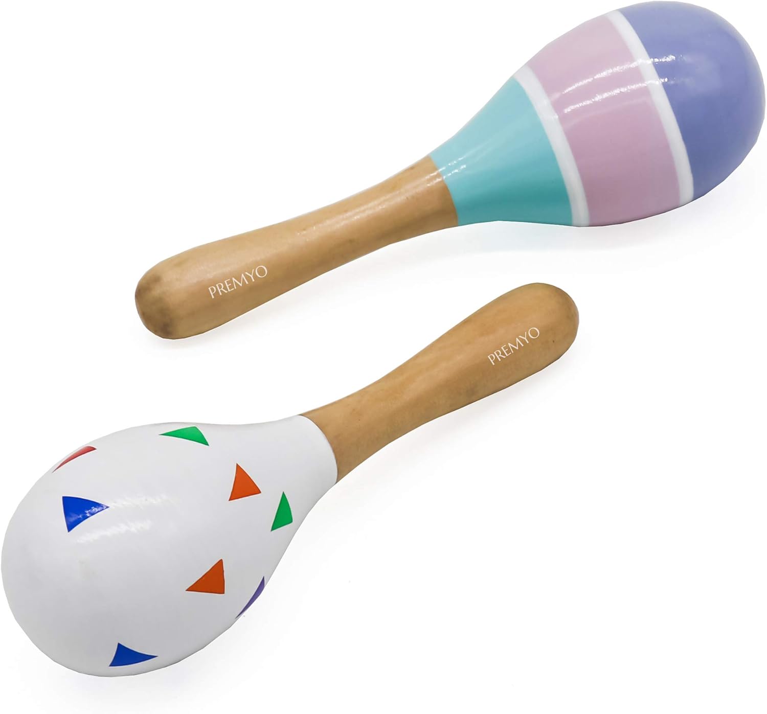 Premyo Hochet Bebe Maracas Jouet En Bois Triangles Blanc Instrument De Musique Enfant Fille Garcon Instruments De Musique Batteries Et Percussions Bhattbros Com