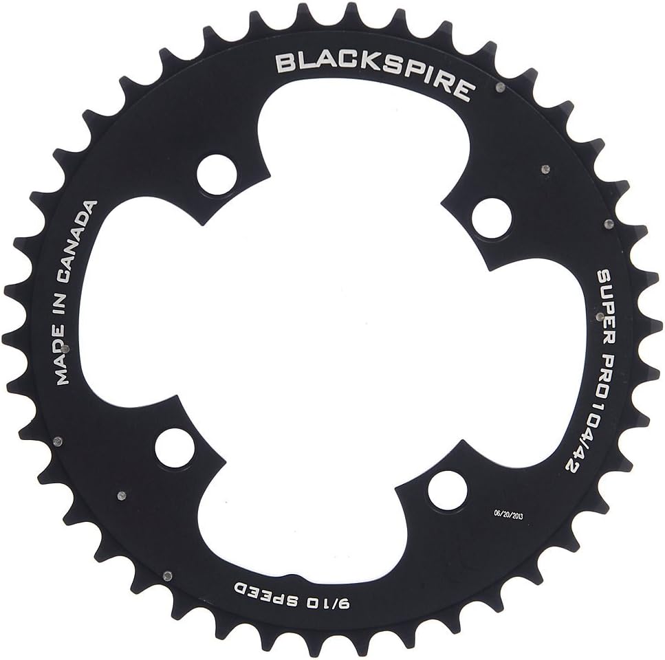 Super Pro chainring, 104BCD - 42T black