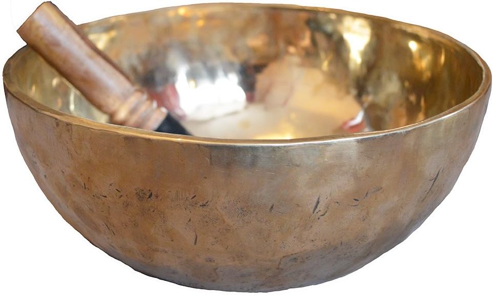 C007 New Himalayan Jambati Hand beaten Singing Bowl (G & C) Throat & Root Chakra 2.47kg 11in tibetan