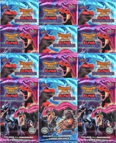 TWELVE Dinosaur King ALPHA DINOSAURS ATTACK Booster Packs Containing 5 Cards Per Pack (60 Total Cards) by Dinosaur King